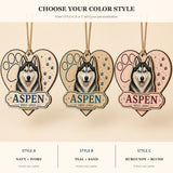 Personalized Paw Heart Pet Memorial Photo Wood Ornament - Custom Pet Keepsake - image 8