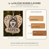 Personalized Paw Heart Pet Memorial Photo Wood Ornament - Custom Pet Keepsake - image 9