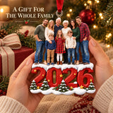 Custom Photo Four Generations Together Acrylic Ornament — Gift inspiration