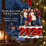 Custom Photo Four Generations Together Acrylic Ornament — Production and delivery