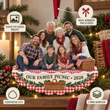 Custom Photo Family Picnic Reunion Acrylic Ornament — Product details