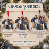 Custom Photo Destination Family Gathering Acrylic Ornament — Size guide