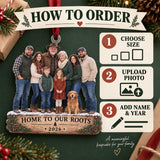 Custom Photo Family Farm Homecoming Acrylic Ornament — How to order