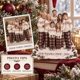 Custom Photo Holiday Pajama Generations Acrylic Ornament — Photo or personalization guide