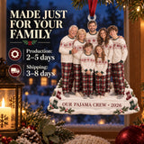 Custom Photo Holiday Pajama Generations Acrylic Ornament — Production and delivery