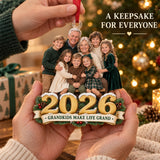 Custom Photo Grandparents and All Grandkids Acrylic Ornament — Gift inspiration