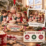 Custom Photo Grandma Baking Crew Acrylic Ornament — Personalization guide
