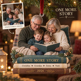 Custom Photo Storytime on the Sofa Acrylic Ornament — Main design