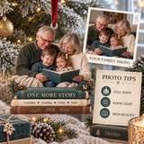 Custom Photo Storytime on the Sofa Acrylic Ornament — Personalization guide