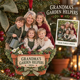 Custom Photo Grandma s Garden Helpers Acrylic Ornament — Main design