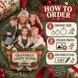 Custom Photo Grandma s Garden Helpers Acrylic Ornament — How to order