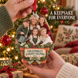 Custom Photo Grandma s Garden Helpers Acrylic Ornament — Gift inspiration