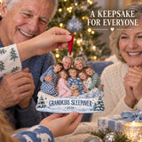 Custom Photo Grandkids Sleepover Pajamas Acrylic Ornament — Gift inspiration