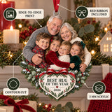 Custom Photo Holiday Hug Pile Acrylic Ornament — Product details