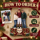 Custom Photo Baseball Senior Night Player and Parents Acrylic Ornament — How to order