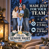 Custom Photo Softball Senior Night Player and Parents Acrylic Ornament — Production and delivery