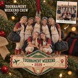 Custom Photo Tournament Weekend Crew Acrylic Ornament — Main design