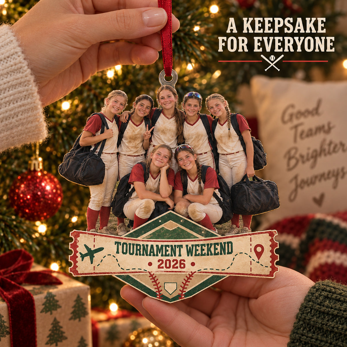 Custom Photo Tournament Weekend Crew Acrylic Ornament — Gift inspiration