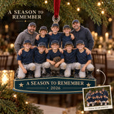 Custom Photo End of Season Team Banquet Acrylic Ornament — Main design