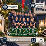Custom Photo Full Team Season Lineup Acrylic Ornament — Product details