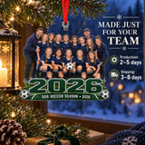 Custom Photo Full Team Season Lineup Acrylic Ornament — Production and delivery