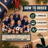 Custom Photo Coach and Team Sideline Acrylic Ornament — How to order