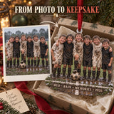 Custom Photo Muddy Rain Game Acrylic Ornament — Personalization example
