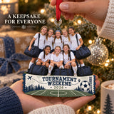 Custom Photo Soccer Tournament Weekend Acrylic Ornament — Gift inspiration