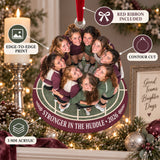 Custom Photo Volleyball Team Huddle Acrylic Ornament — Product details