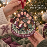 Custom Photo Volleyball Team Huddle Acrylic Ornament — Gift inspiration