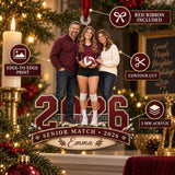 Custom Photo Volleyball Senior Match Player and Parents Acrylic Ornament — Product details