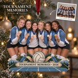 Custom Photo Tournament Medal Moment Acrylic Ornament — Main design