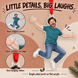 Custom Photo Jumping Joy Acrylic Ornament — Product details