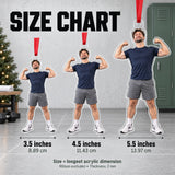 Custom Photo Flex Champion Acrylic Ornament — Size guide