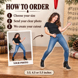 Custom Photo Air Guitar Hero Acrylic Ornament — How to order