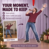Custom Photo Karaoke Superstar Acrylic Ornament — Personalization example
