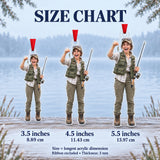 Custom Photo Fishing Brag Acrylic Ornament — Size guide