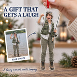 Custom Photo Fishing Brag Acrylic Ornament — Gift inspiration