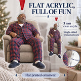Custom Photo Nap Champion Acrylic Ornament — Flat acrylic material