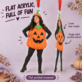 Custom Photo Costume Comedy Acrylic Ornament — Flat acrylic material