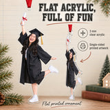 Custom Photo Graduation Goof Acrylic Ornament — Flat acrylic material