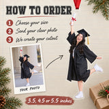 Custom Photo Graduation Goof Acrylic Ornament — How to order