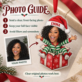 Custom Photo Face Surprise Gift Box Acrylic Ornament — Personalization guide