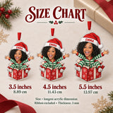 Custom Photo Face Surprise Gift Box Acrylic Ornament — Size guide