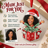 Custom Photo Face Surprise Gift Box Acrylic Ornament — Production and delivery