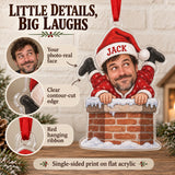 Custom Photo Face Chimney Traffic Jam Acrylic Ornament — Product details