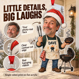Custom Photo Face Grill Dad on Duty Acrylic Ornament — Product details
