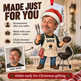 Custom Photo Face Grill Dad on Duty Acrylic Ornament — Production and delivery
