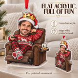 Custom Photo Face Remote Control Royalty Acrylic Ornament — Flat acrylic material