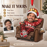 Custom Photo Face Remote Control Royalty Acrylic Ornament — Personalization example
